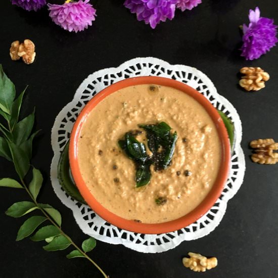 Walnut Coconut Chutney - Recipe photo by CurryandVanilla