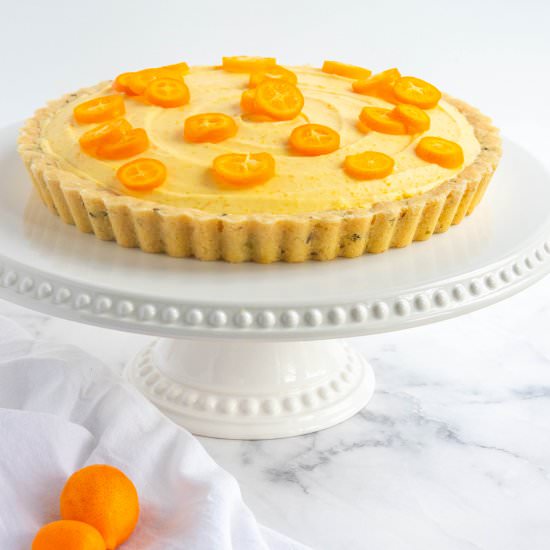 Kumquat Rosemary Tart - Recipe photo by bakesbybrownsugar