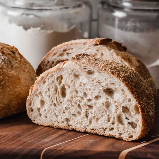 Sourdough Country Loaf Bread - Recipe photo by littlespoonfarm
