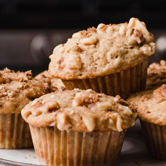 Sourdough Banana Nut Muffins - Recipe photo by littlespoonfarm