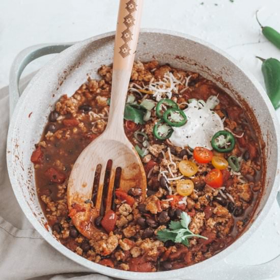 Easy Hearty Chili - Recipe photo by Mealplanningeasy