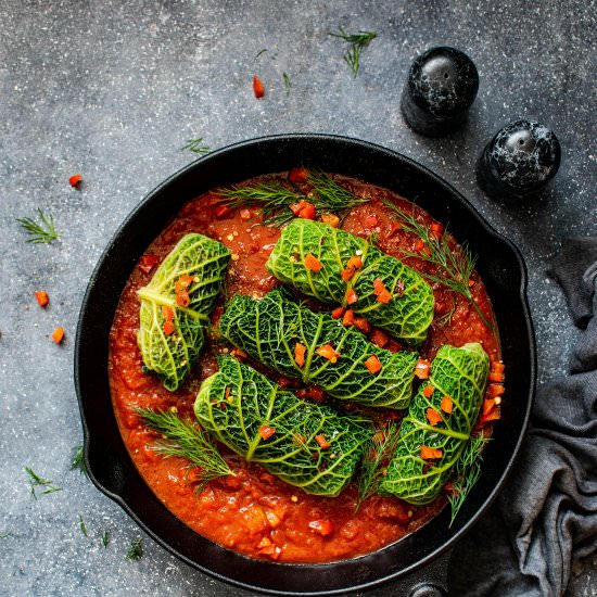 Instant Pot cabbage rolls - Recipe photo by Mealplanningeasy