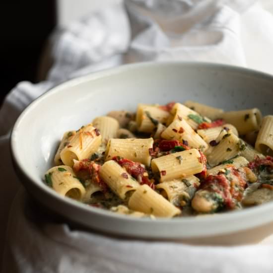 One Pot Butter Bean Pasta - Recipe photo by nothangryanymore