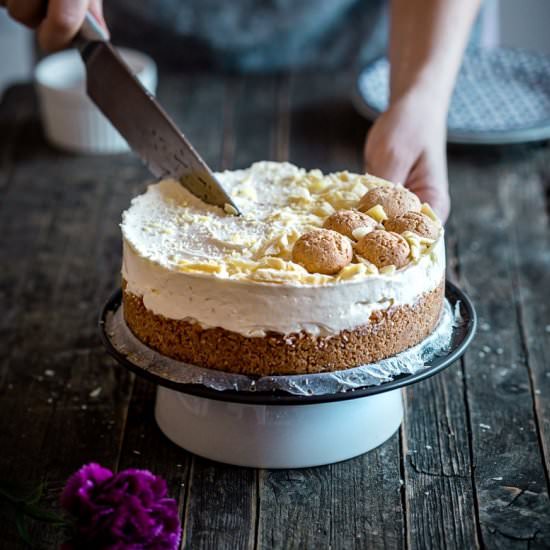 No Bake Amaretto Cheesecake - Recipe photo by daniscookings