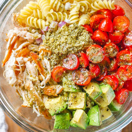 Healthy Chicken Pasta Salad - Recipe photo by Eatwell 101