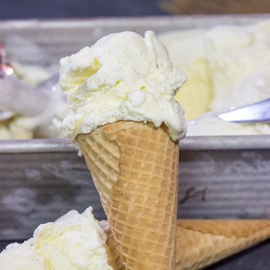 French Vanilla Ice Cream - Recipe photo by spicedblog