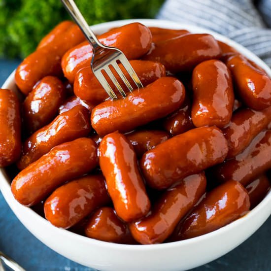 Crockpot Little Smokies - Recipe photo by dinneratthezoo