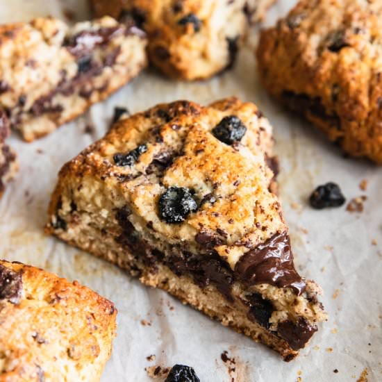Blueberry Chocolate Scones - Recipe photo by GoodThingsBakingCo