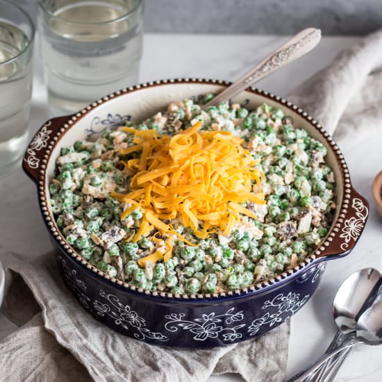 Easy Pea Salad - Recipe photo by smallfarmbiglife
