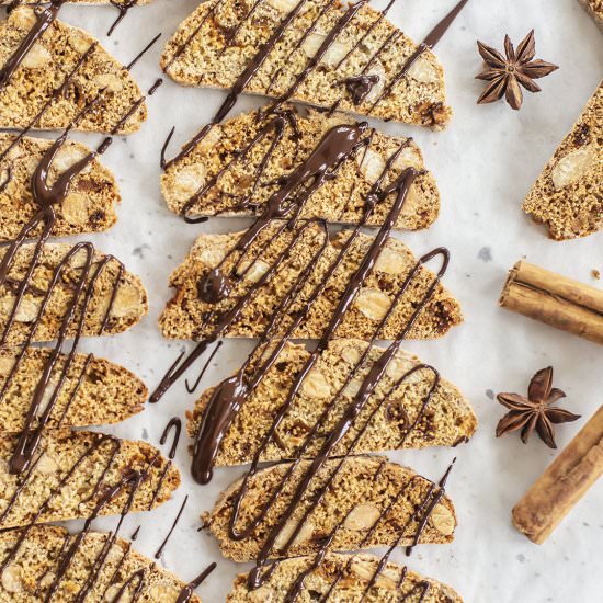 Chai, Fig and Almond Biscotti - Recipe photo by spicyicecream