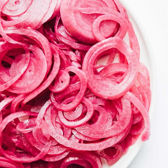 Pickled Red Onions - Recipe photo by liveeatlearn
