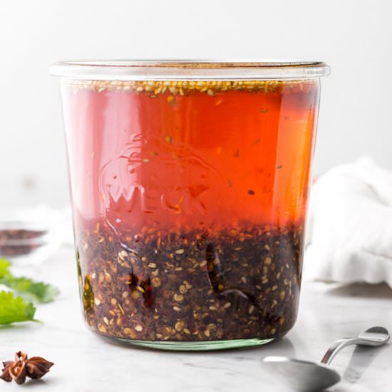 homemade sichuan chili oil - Recipe photo by withspice