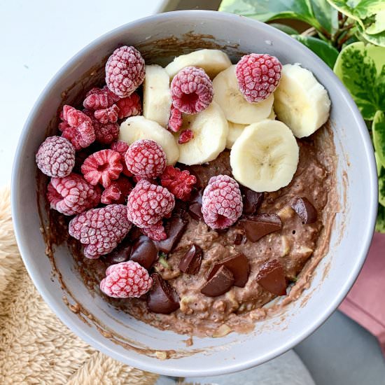 Chocolate Microwave Oatmeal - Recipe photo by livlabelfree
