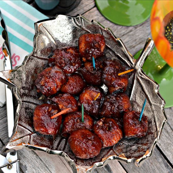 Bacon Wrapped Water Chestnuts - Recipe photo by Small Town Woman