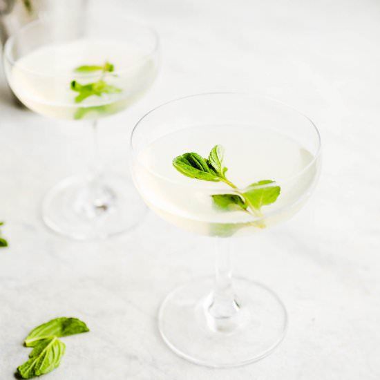 Mint Gimlet Cocktail - Recipe photo by saltedplains