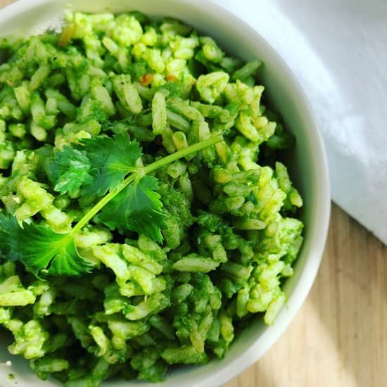 Arroz Verde (Mexican Green Rice) - Recipe photo by Quisine Queen B