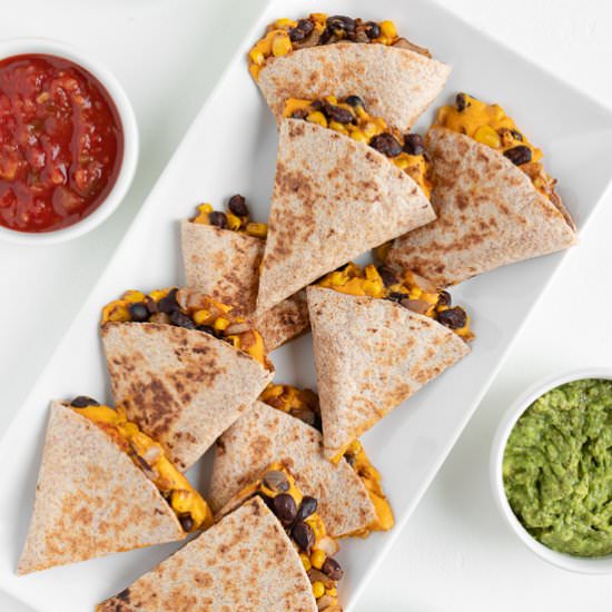 Sweet Potato Black Bean Quesadillas - Recipe photo by purelykaylie