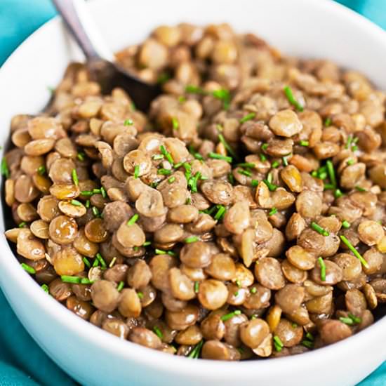 Instant Pot Lentils - Recipe photo by therusticfoodie