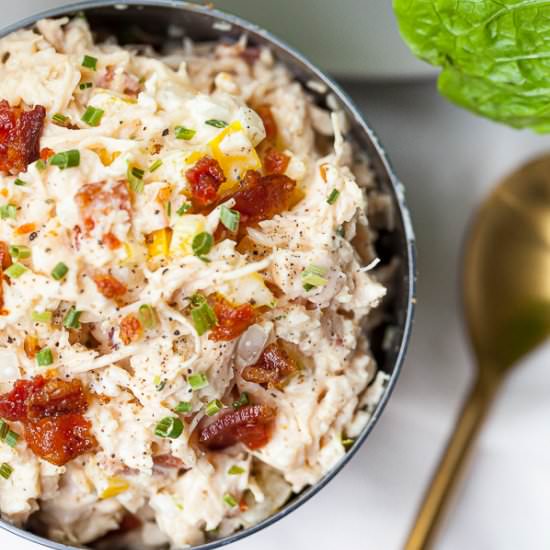 Bacon Ranch Chicken Salad - Recipe photo by thymeandjoy