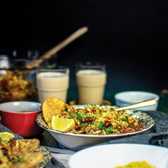 Bhel Puri - Recipe photo by Anu@MyGingerGarlicKitchen