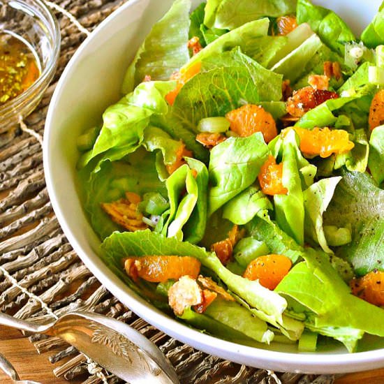 Orange and Sugared Almond Salad - Recipe photo by thisishowicook