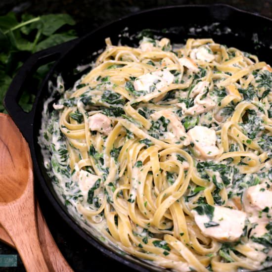 Rich Creamy Spinach Pasta - Recipe photo by Sprinkleofsesame