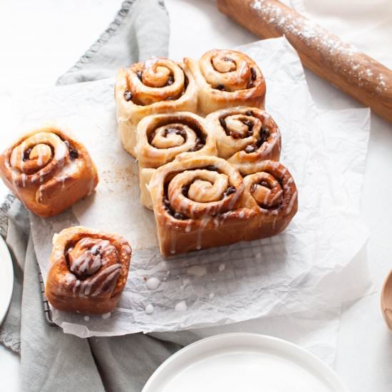 Chelsea Buns - Recipe photo by Mrs Jones Kitchen