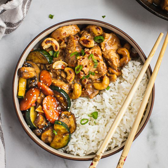 Instant Pot Cashew Chicken Whole30 - Recipe photo by Shuangys Kitchensink