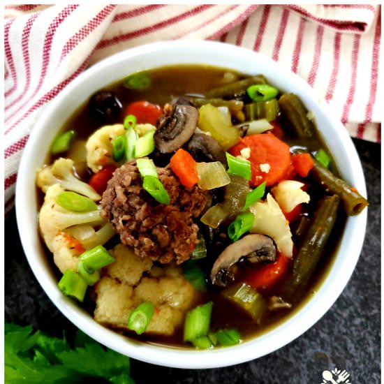 Low Carb Hamburger Vegetable Soup - Recipe photo by Julias Simply Southern