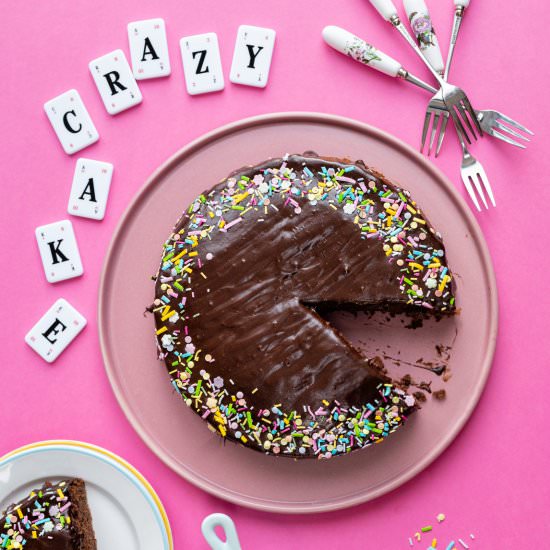 Crazy Chocolate Cake (Wacky Cake) - Recipe photo by supergoldenbakes