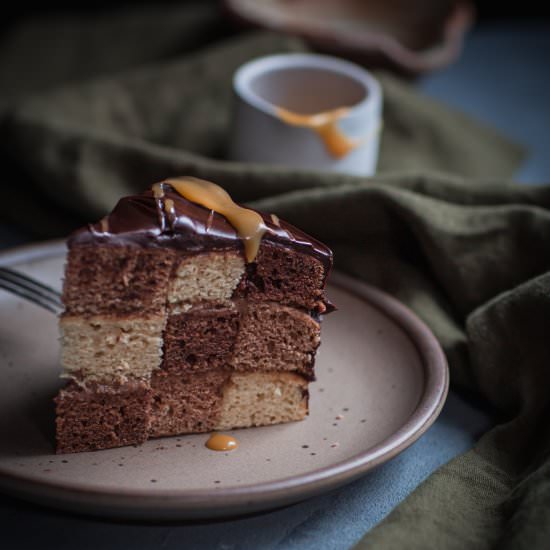 Checkboard Chocolate Cake - Recipe photo by melissa sampedro