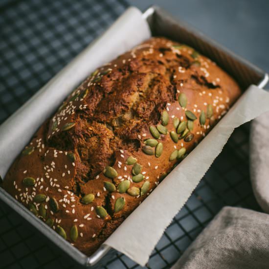 Basic Banana Bread and Seeds - Recipe photo by melissa sampedro