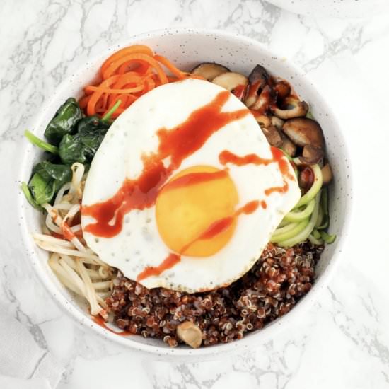 Spiralized Vegetarian Bibimbap - Recipe photo by Inspiralized