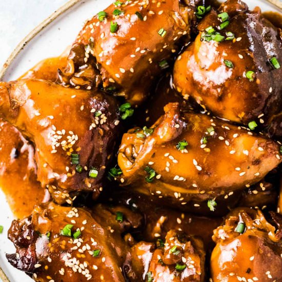 Slow Cooker Honey Garlic Chicken - Recipe photo by The Endless Meal