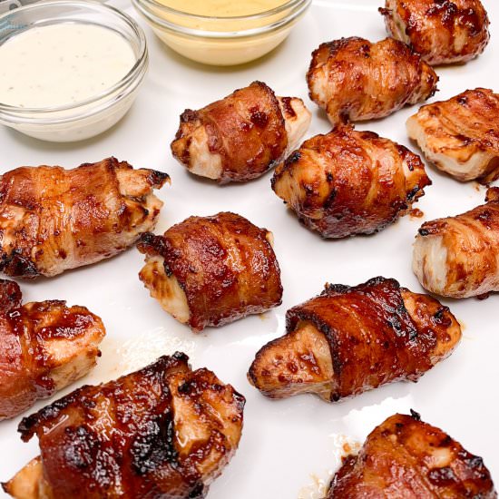 Air Fryer Bacon Wrapped BBQ Chicken - Recipe photo by Lois_WalkingOnSunshineRecipes