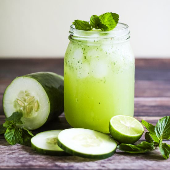 Cucumber lime spritzer - Recipe photo by cookeatlivelove