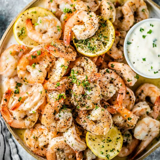 Garlic Butter Baked Shrimp - Recipe photo by The Endless Meal