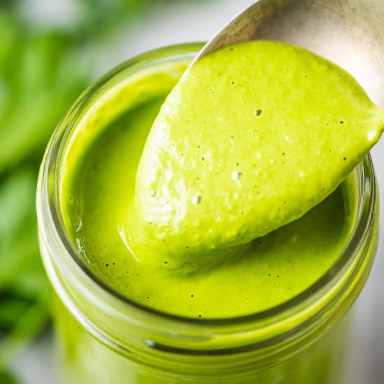 Healthy Green Goddess Dressing - Recipe photo by The Endless Meal