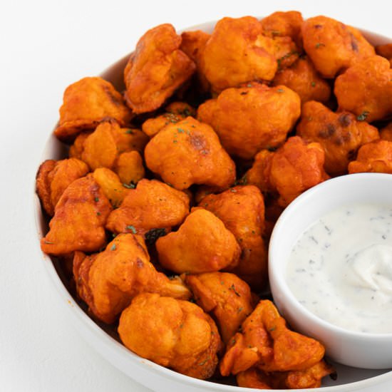 Vegan Buffalo Cauliflower Wings - Recipe photo by purelykaylie
