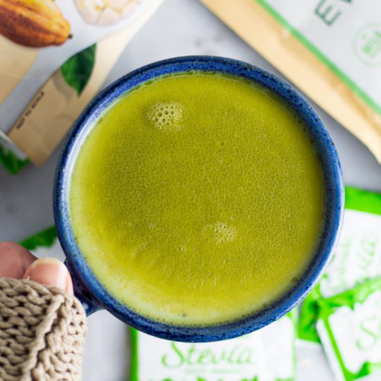White Chocolate Matcha Latte - Recipe photo by atasteofmadness