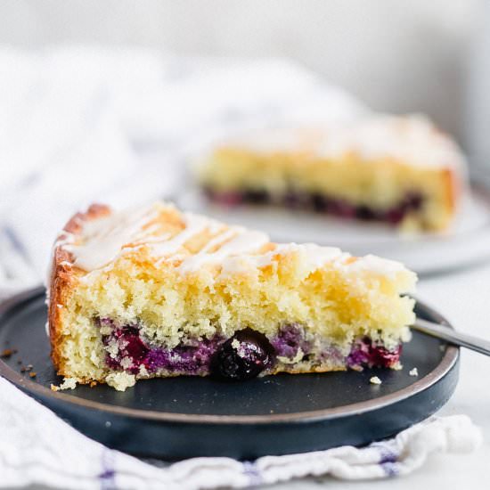 Sour Cream Lemon Blueberry Cake - Recipe photo by trufflesandtrends