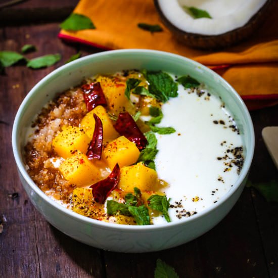 pumpkin in spicy mustard yoghurt - Recipe photo by thepeppercook