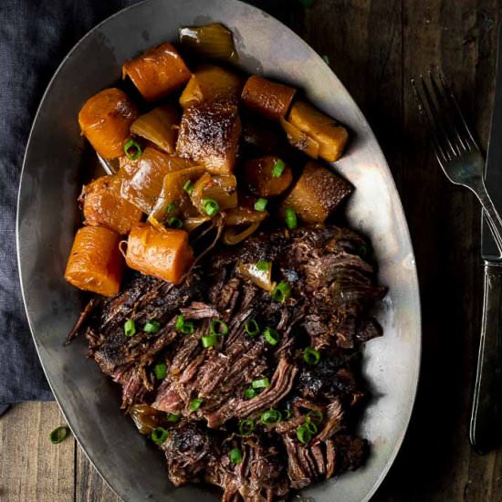 Slow Cooker Beef Pot Roast - Recipe photo by Went Here 8 This