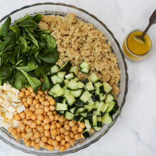 Quinoa Chickpea Salad with Lemon - Recipe photo by Chef Molly