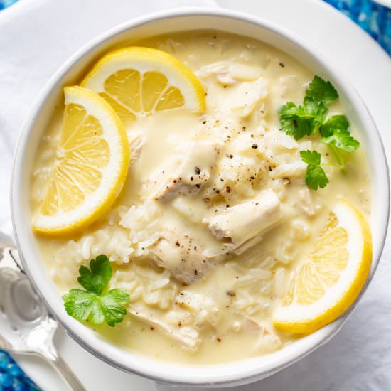 Avgolemono Soup - Recipe photo by Savingroomfordessert