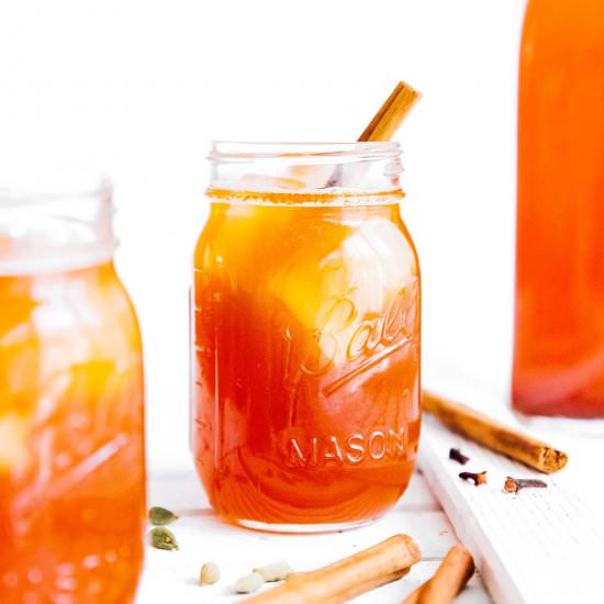 Chai Spiced Kombucha - Recipe photo by liveeatlearn