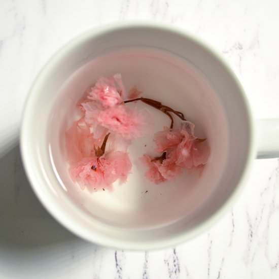 Cherry Blossom Tea - Recipe photo by Jaja Bakes