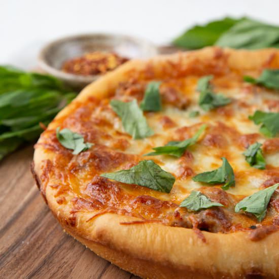 Cast Iron Skillet Pizza - Recipe photo by giftofhospitality
