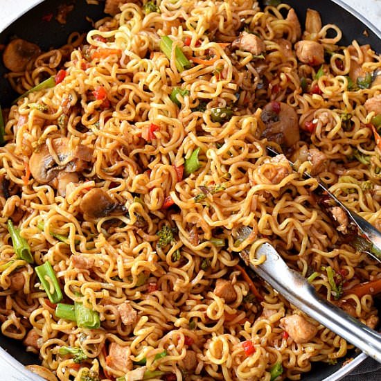 Chicken Ramen Noodles - Recipe photo by Savory Bites