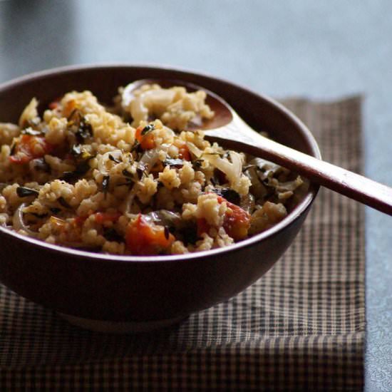 Millet Methi Pulao - Recipe photo by blend with spices